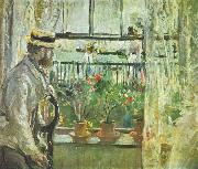 Berthe Morisot Eugene Manet on the Isle of Wight oil